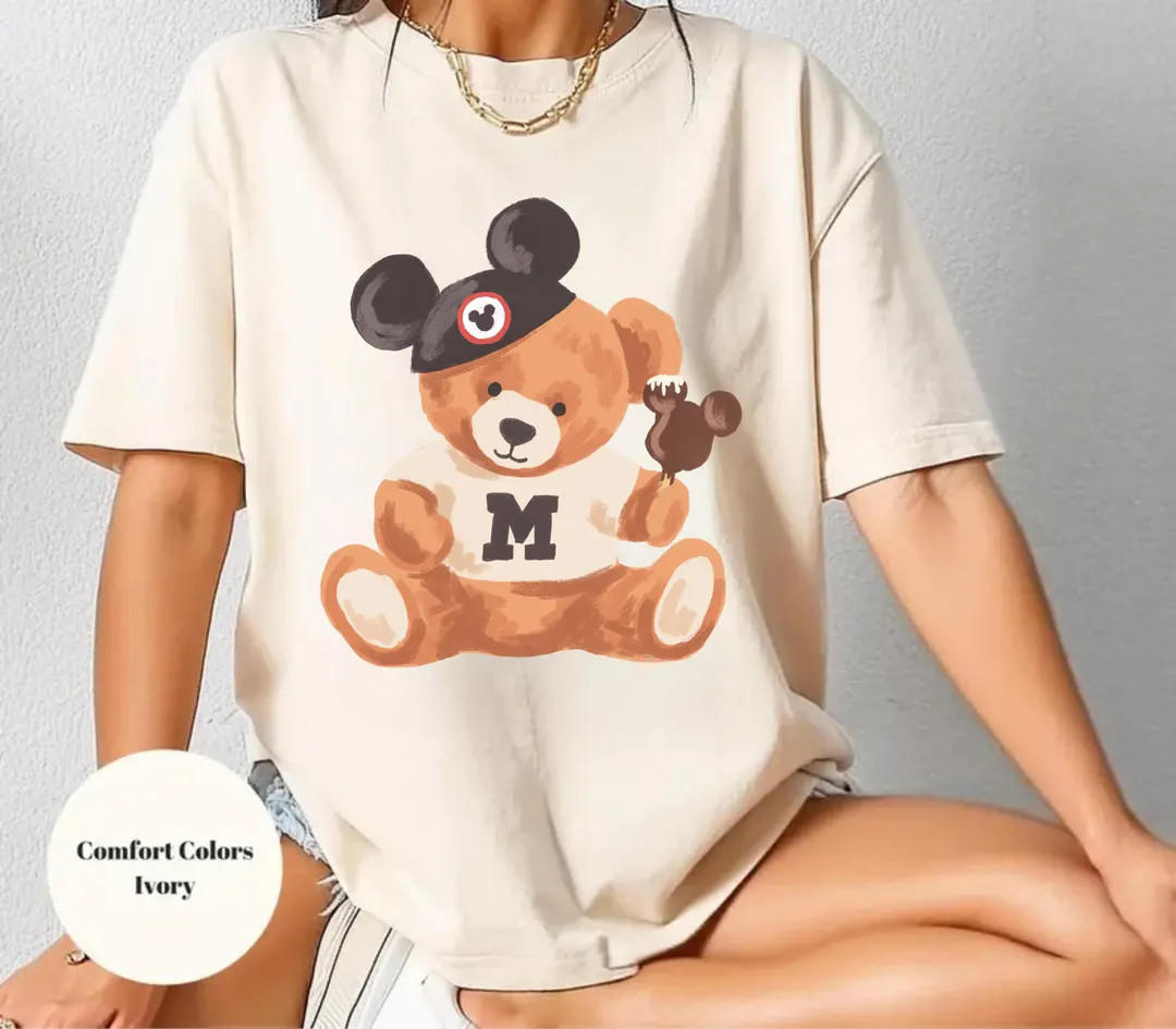 Teddy Mickey and Friends Shirt Watercolor Magic Kingdom Mouse Shirt Comfort Colors Family Vacatio... | Etsy (US)