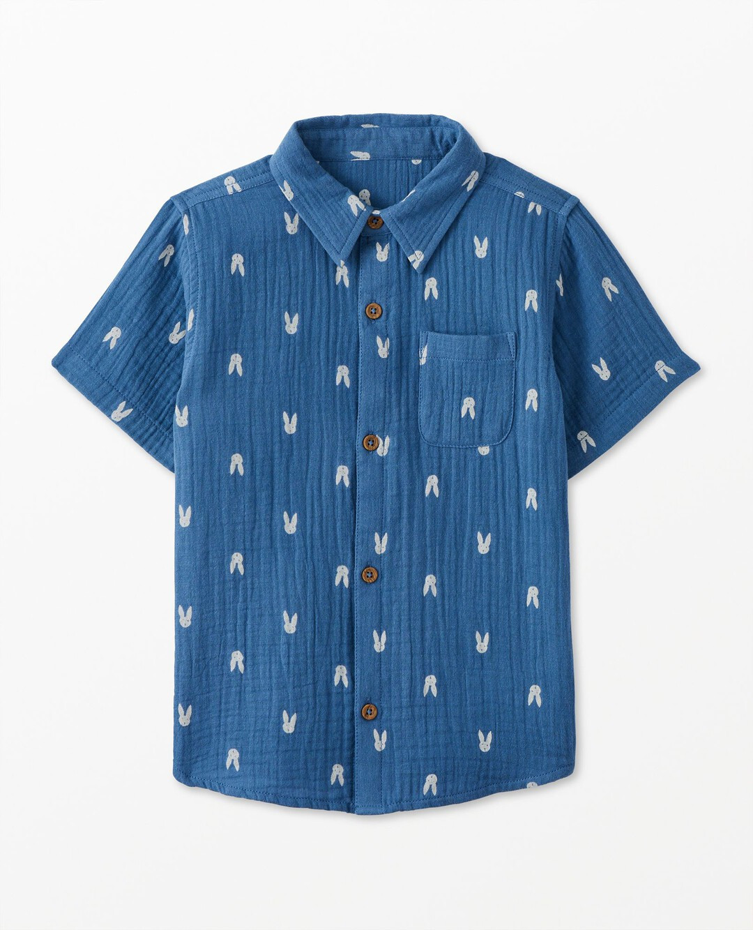 Muslin Short Sleeve Button Up | Hanna Andersson