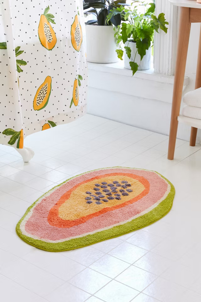 Papaya Bath Mat | Urban Outfitters (US and RoW)