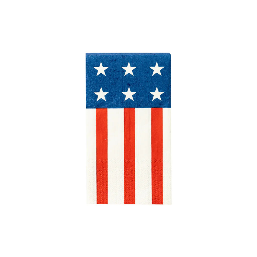 Denim and Stripes Paper Dinner Napkin | My Mind's Eye