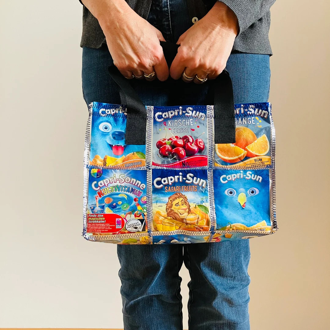 Small Capri-sun Bag Upcycling Sustainable Shopper Shopping Bag Sports Bag Shoulder Bag Beverage B... | Etsy (US)