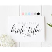 Welcome To My Bride Tribe Card, Will You Be My Bridesmaid, Bridesmaid Proposal Card, Card For Brides | Etsy (US)