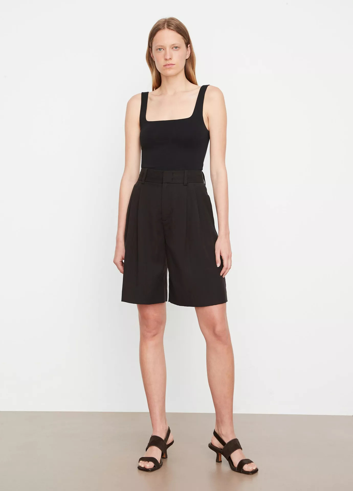 High-Waist Pleated-Front Short | Vince LLC