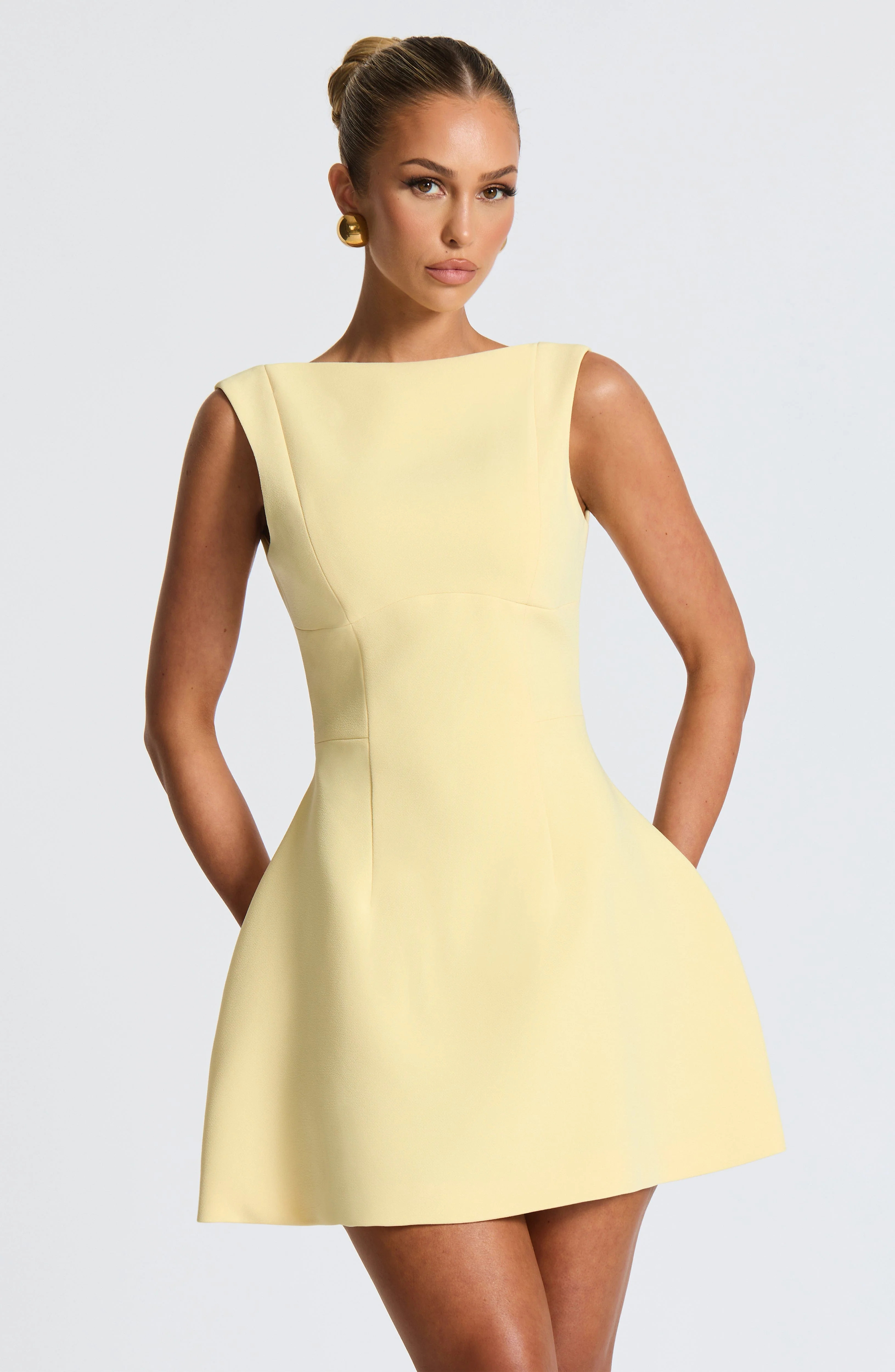 Alana Mini Dress - Lemon | Babyboo (global)