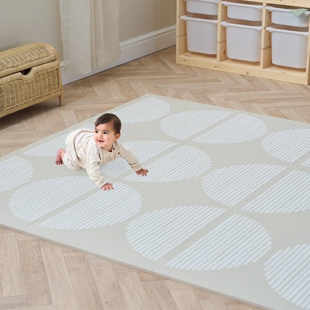 Tutti Bambini Infinity Baby Play Mat - 6-Piece Soft Play Puzzle Baby Mats for Floor Play, Cushion... | Amazon (UK)