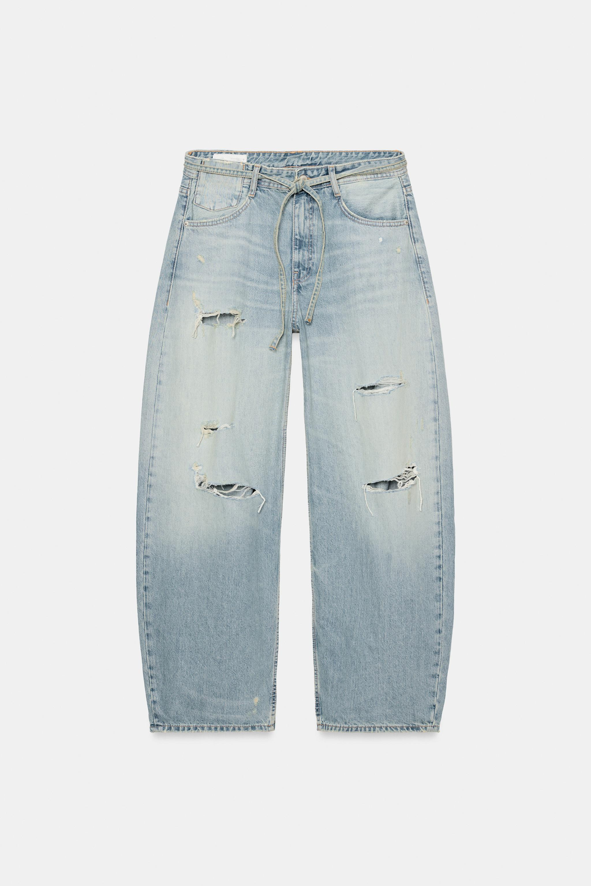TRF BAGGY JEANS MIT MITTELHOHEM BUND UND G\u00dcRTEL | Zara DE