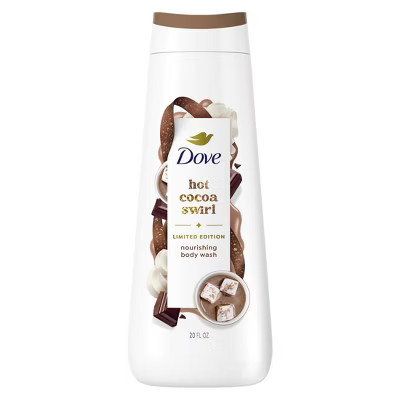 Dove Beauty Limited Edition Holiday Treat Body Wash - Hot Cocoa Swirl - 20 fl oz | Target