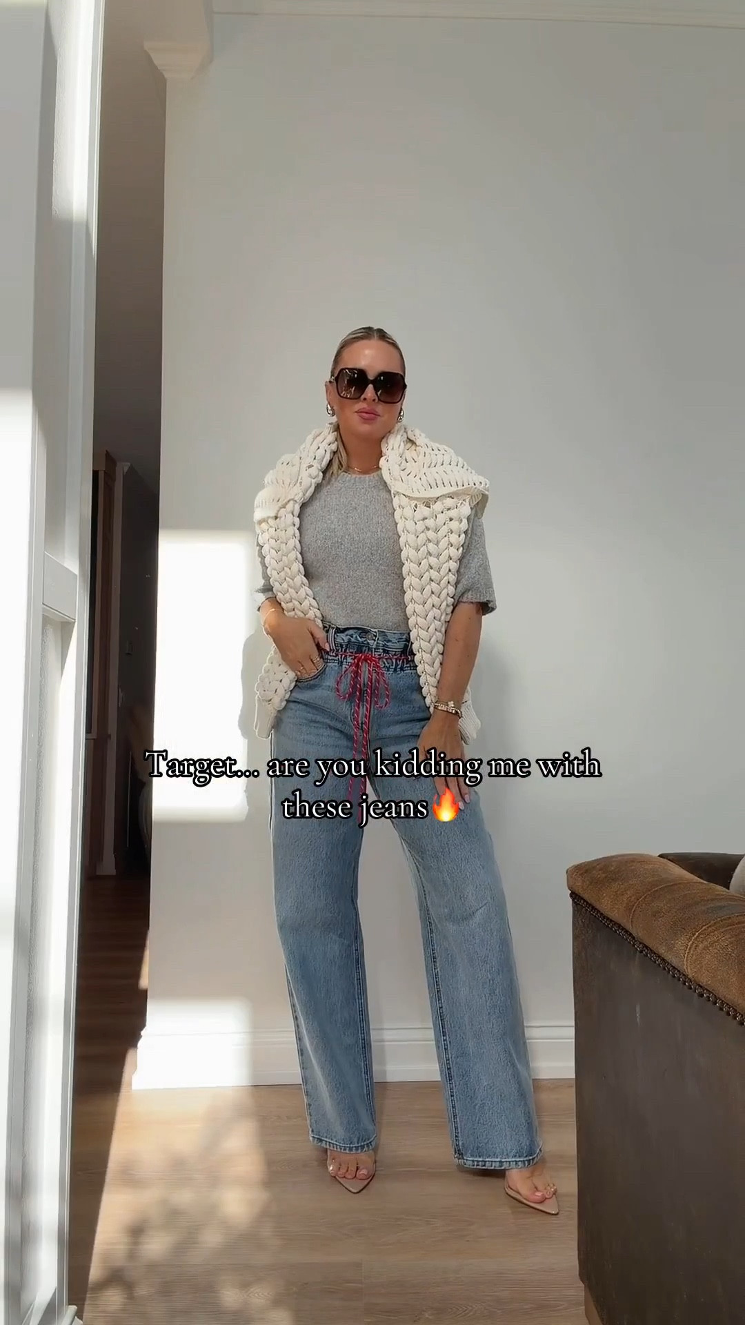 Obsessed with these Target jeans!🤍
Love the cinched elastic waist + wide leg
Whole outfit is Target 🙌
I’m in a 4 and could do a 2
➡️ If you’re in between sizes, size down



Target jeans, Target outfit, Amazon fashion, spring outfits, affordable fashion, wide leg jeans, casual OOTD. Date night. 

#LTKootd #LTKSeasonal