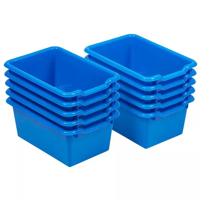 ECR4Kids Storage Bins with Scoop Front - Cubby Compatible - 10-Pack | Target