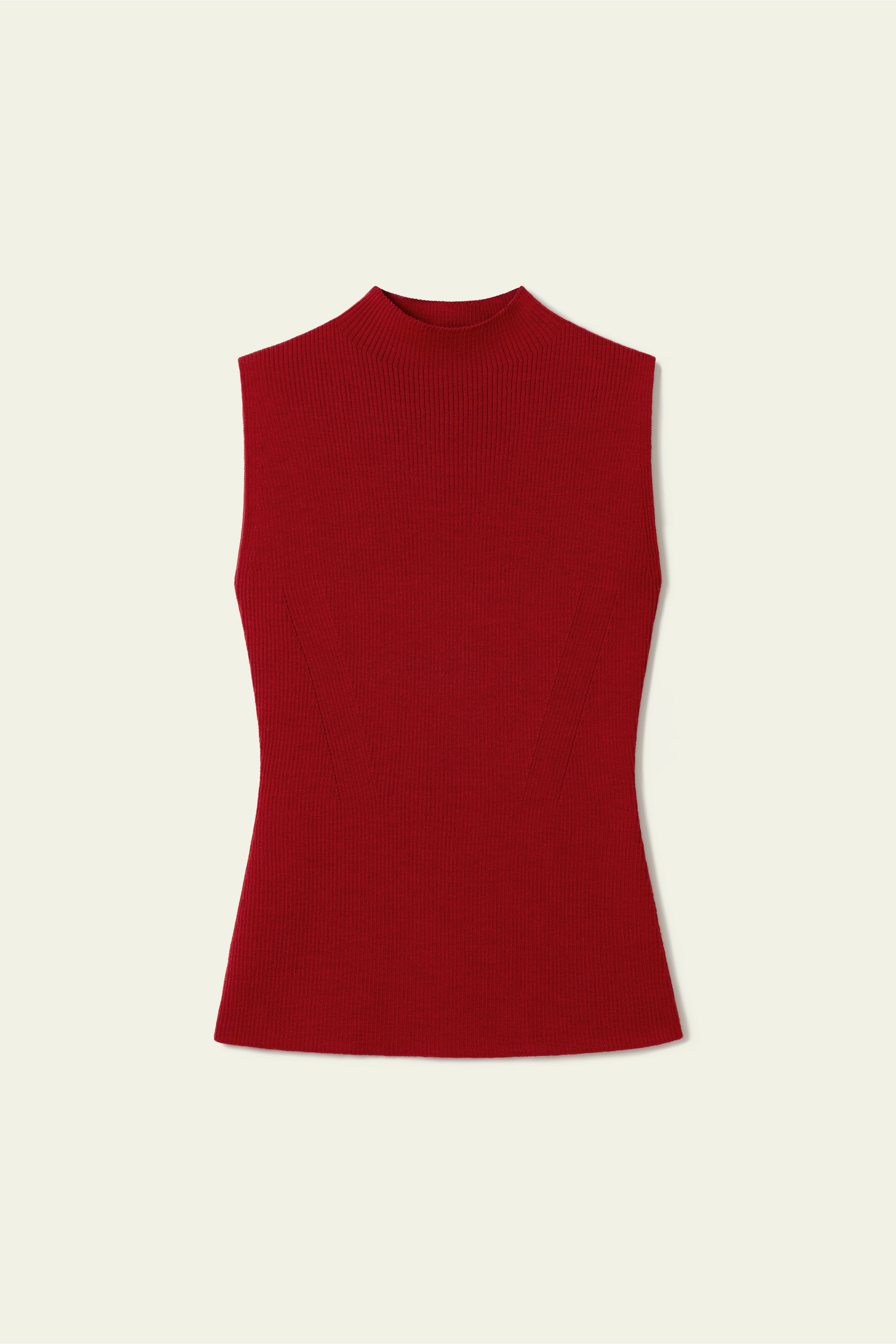 Seamless Knit Washable-Wool Vest | LILYSILK