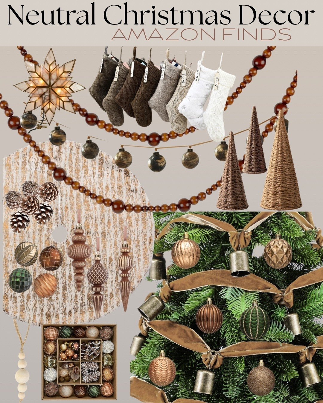 Warm tones, cozy textures, and simple details - these neutral Christmas finds create a calm, inviting holiday look that still feels festive.
Perfect for anyone who loves understated style with a touch of sparkle.

#LTKHoliday #LTKHome #LTKChristmas #LTKDecor #LTKAmazonFinds #LTKHomeDecor

#LTKHoliday #LTKSeasonal #LTKHome