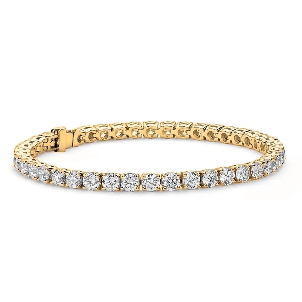 Cate Chloe Olivia 18k Yellow Gold Plated Tennis Bracelet Simulated Diamond Crystals Gift for Wome... | Walmart (US)