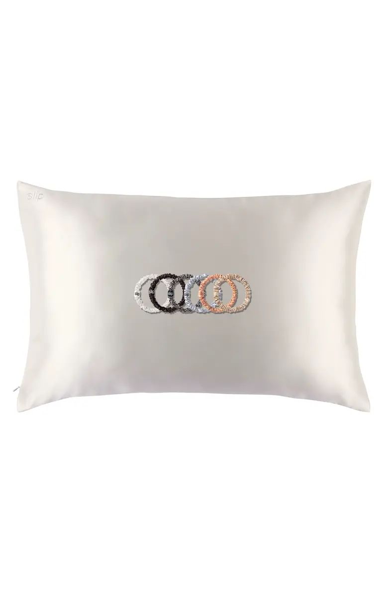 Pure Silk Pillowcase & Skinny Scrunchie Set $128 Value | Nordstrom