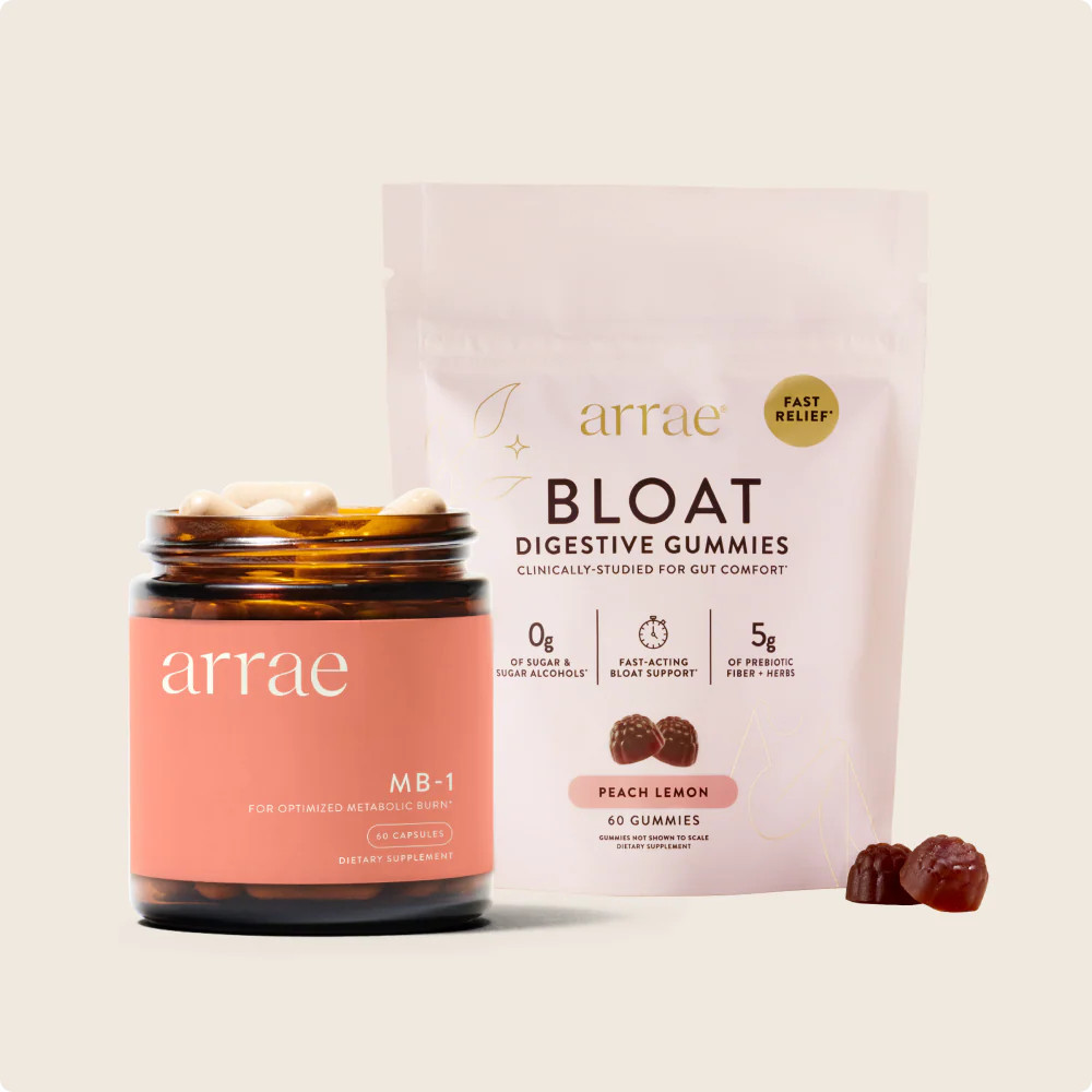 Trim & Burn Duo - MB-1 & Bloat Gummies | 1 Time Purchase | Arrae