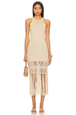 Lucaya Dress in Tan | Revolve Clothing (Global)