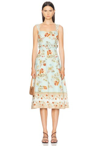 HEMANT AND NANDITA Rohi Belt Longdress in Baby Blue | FWRD 