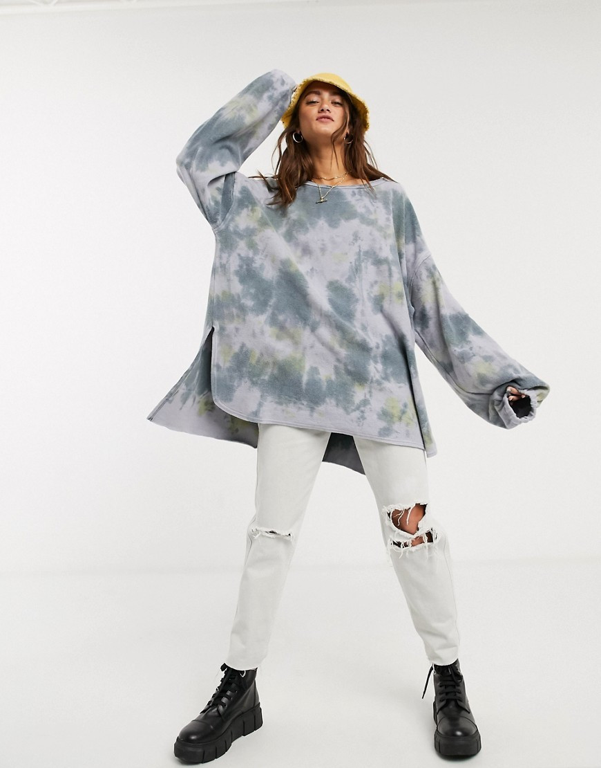 Free People someday tie dye sweat-Blue | ASOS (Global)