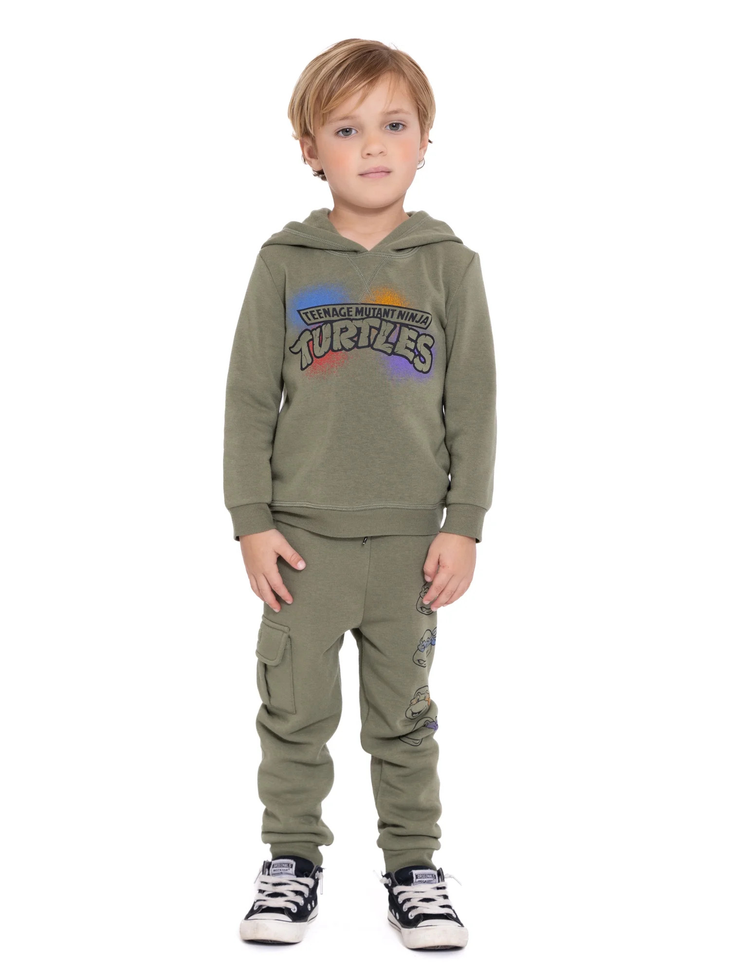 Teenage Mutant Ninja Turtles Toddler Boy Hoodie and Joggers Set, Sizes 12M-5T | Walmart (US)