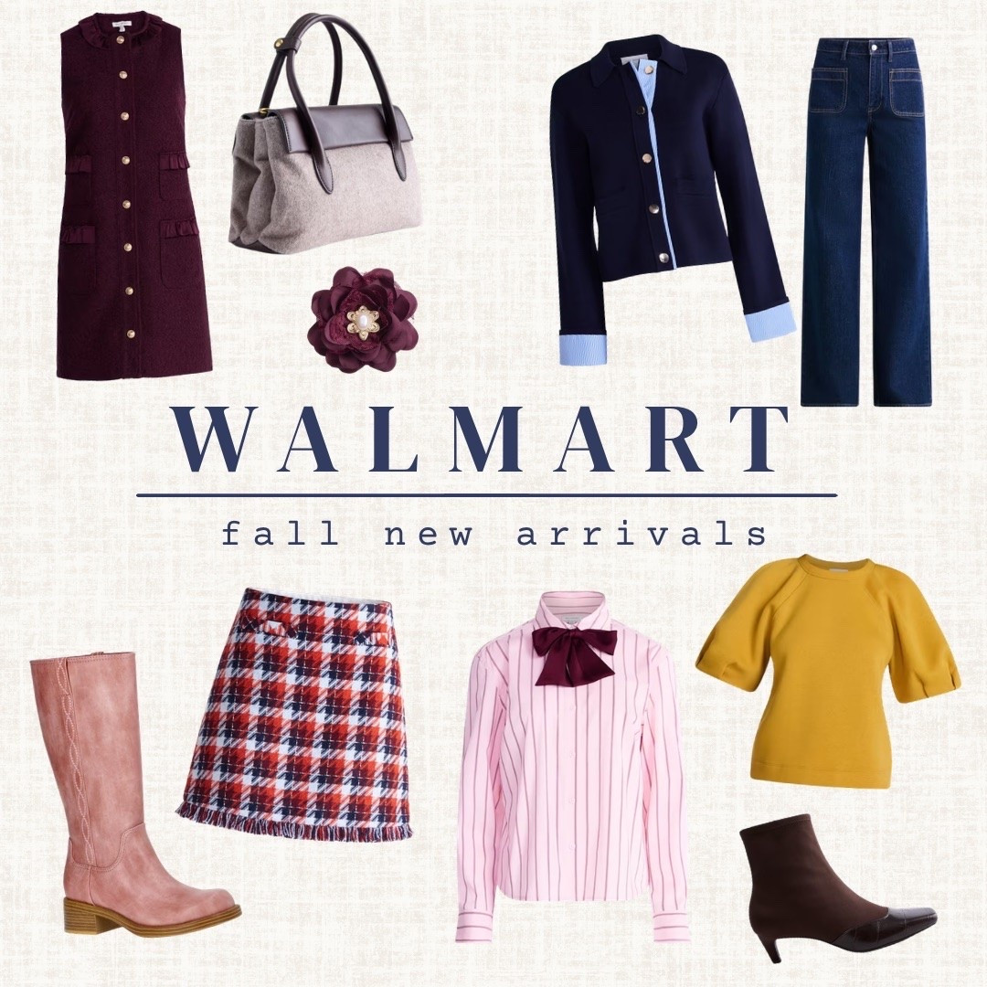 Walmart’s fall new arrivals are giving such good preppy schoolgirl vibes 🍂 That plaid mini skirt, burgundy button dress, and pink bow blouse are all so cute for fall. Loving the pop of mustard too. Linking it all below!

#LTKootd #LTKSeasonal #LTKWorkwear