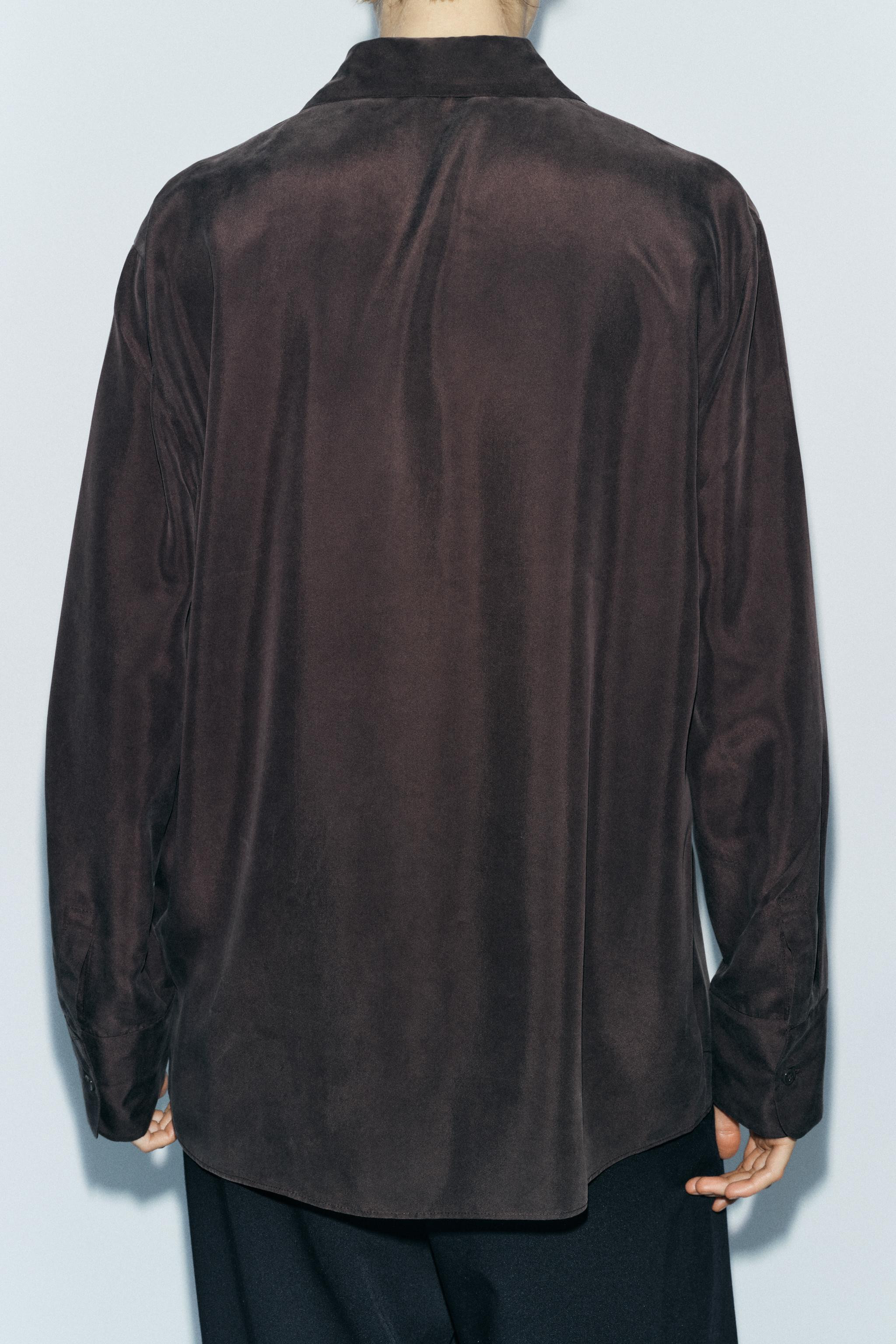 ZW COLLECTION 100% SILK SHIRT | Zara UK