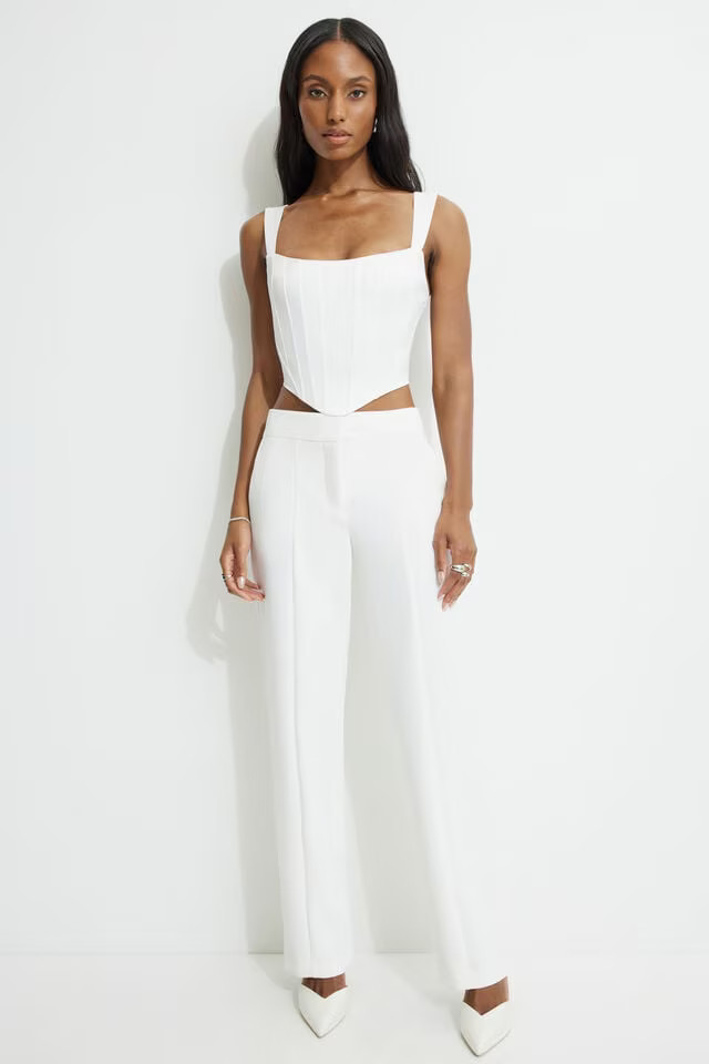 Mid Rise Straight Leg Pants | Dynamite Clothing