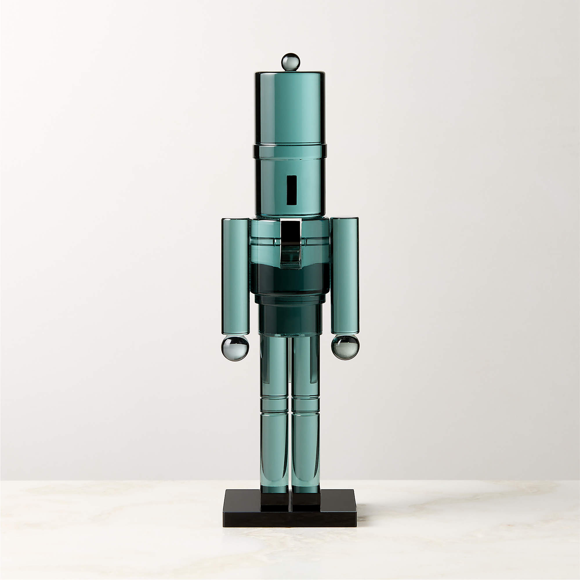 Frosted Acrylic Christmas Nutcracker 11.5" + Reviews | CB2 | CB2