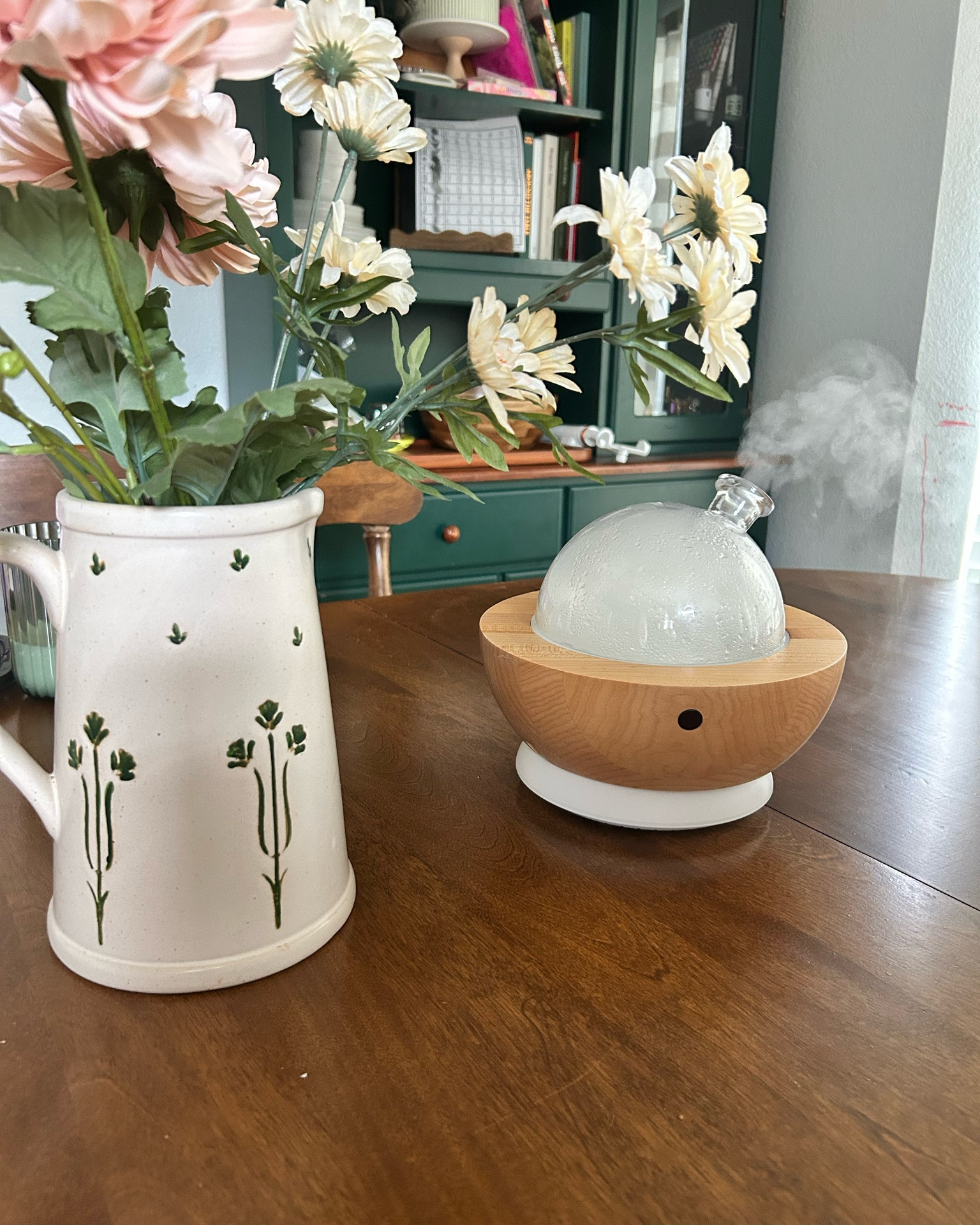 I have diffusers set up all around the house, but my favorite place is the kitchen table! I linked the battery power bank I use to make my diffuser portable!! 🤍 

essential oils, diffuser

#LTKHome #LTKSaleAlert #LTKselfcare