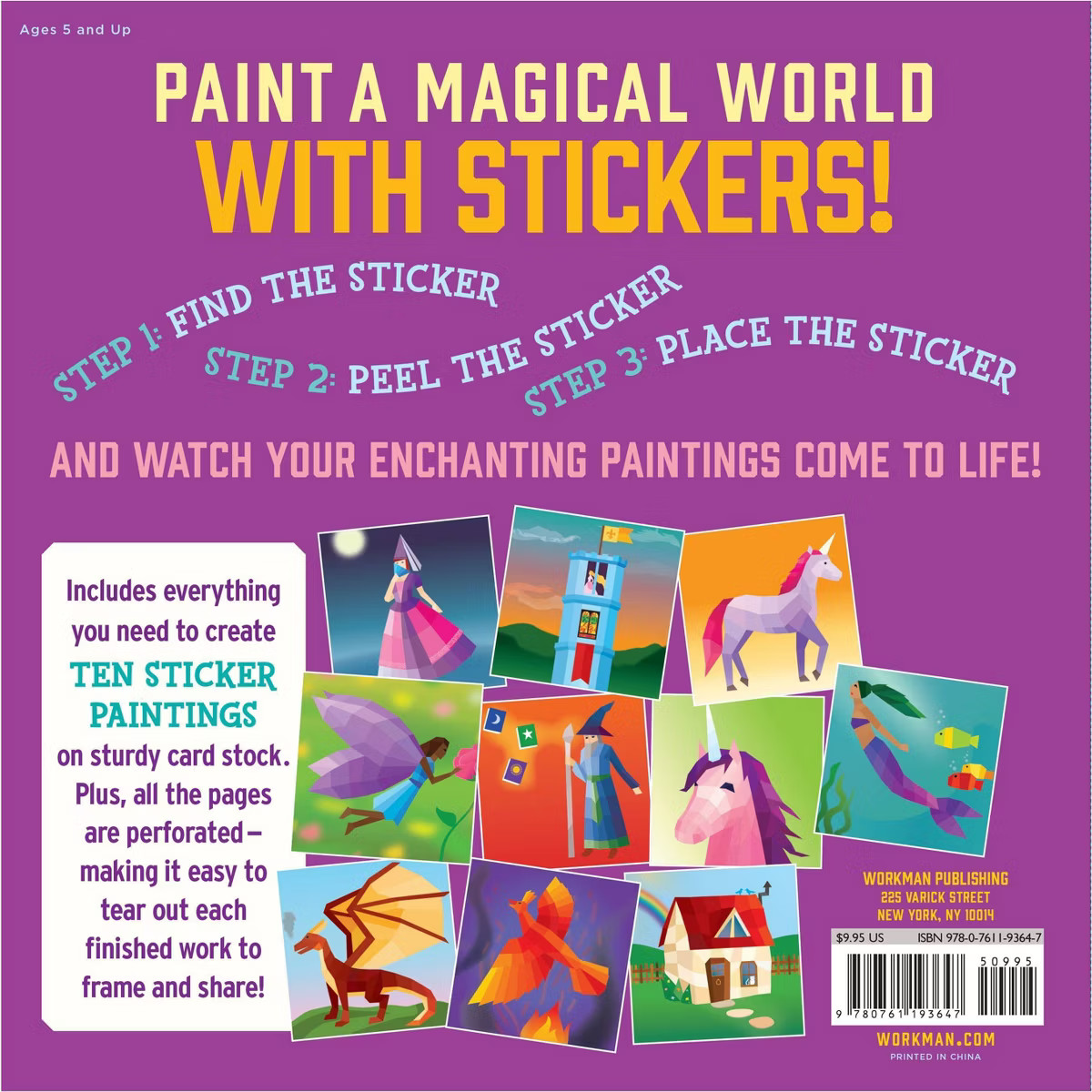 Paint By Sticker Unicorns & Magic - Workman | Target