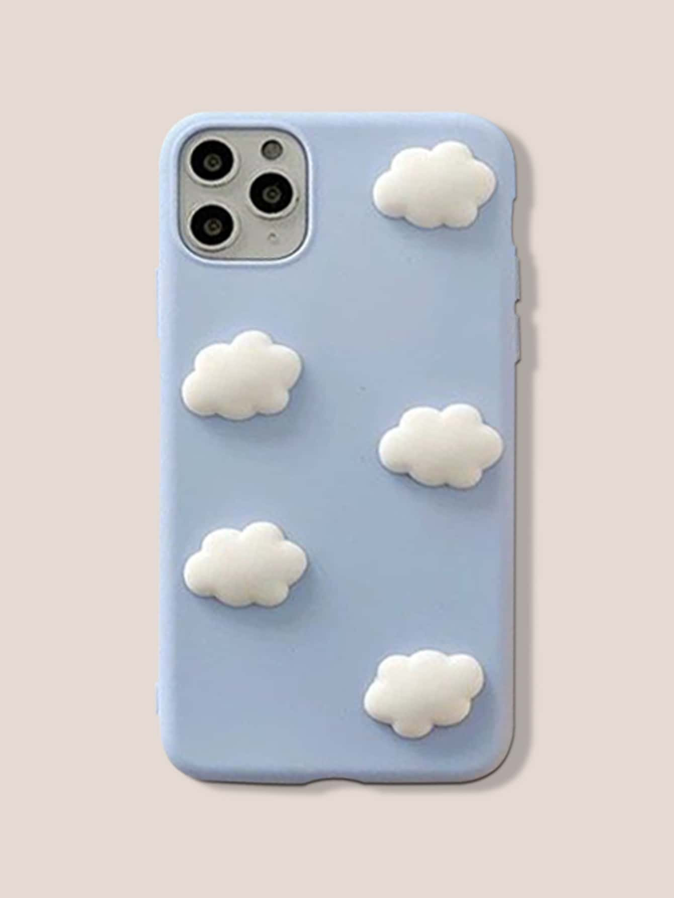3D Cloud Decor Case Compatible With iPhone | SHEIN