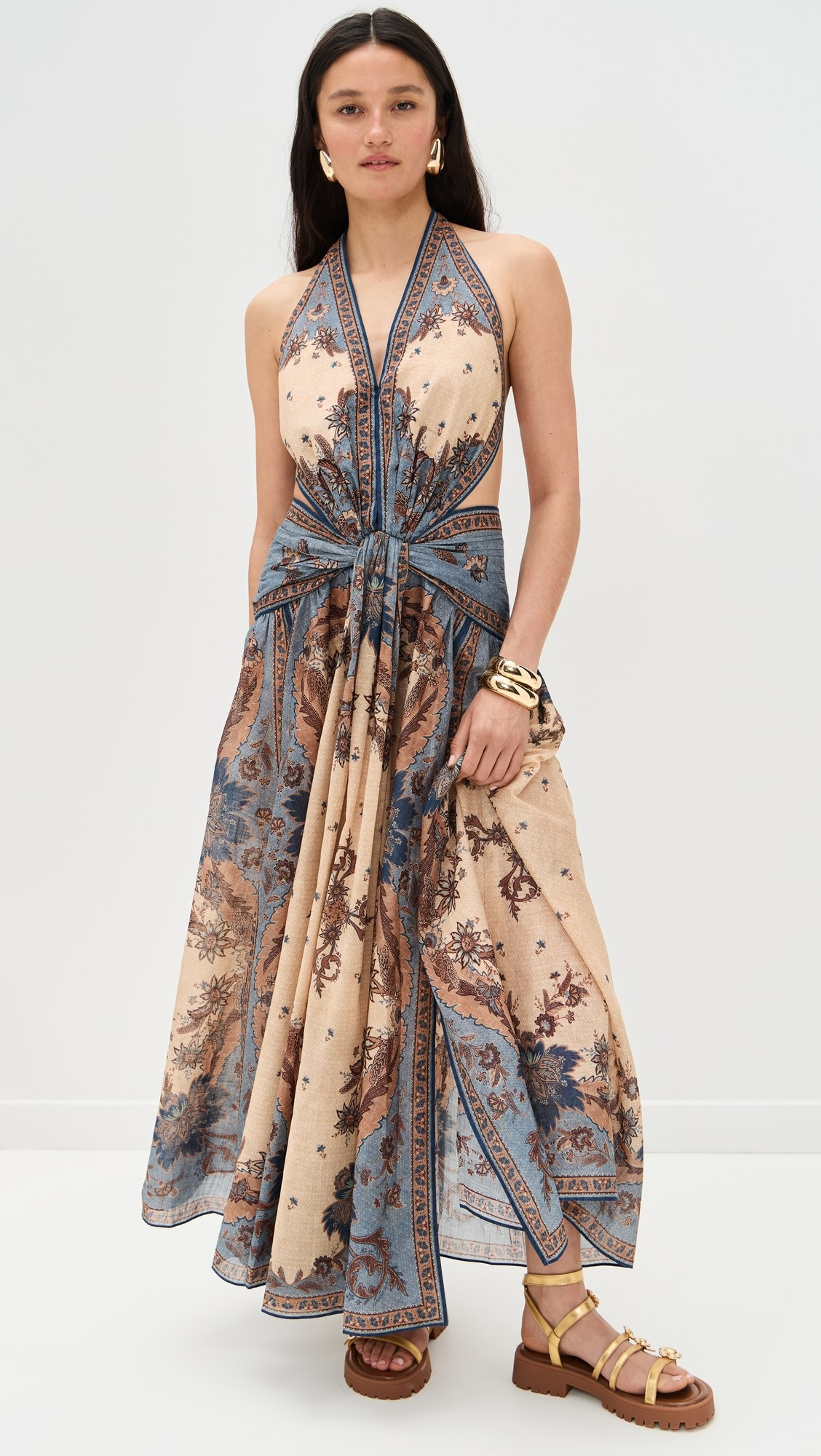 Zimmermann Ascension Plunge Halter Maxi Dress | Shopbop | Shopbop