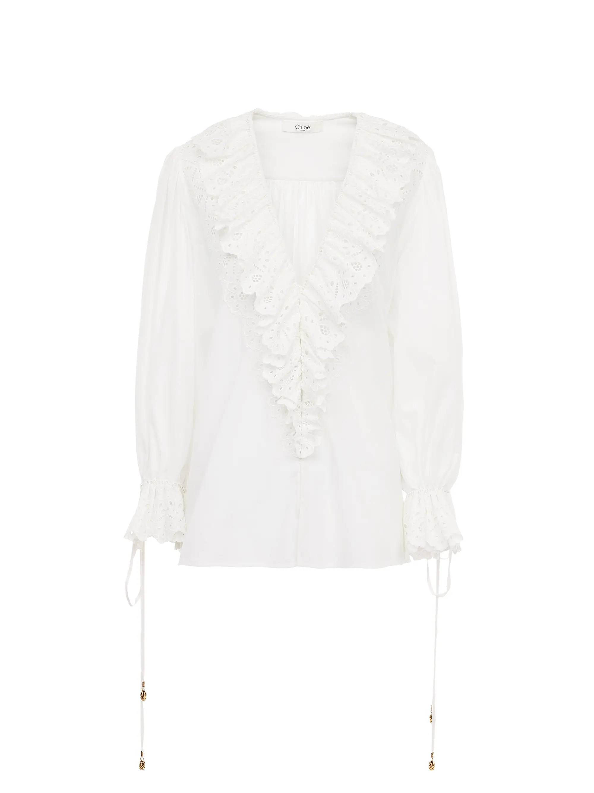 Ruffle Eyelet Blouse | Saks Fifth Avenue