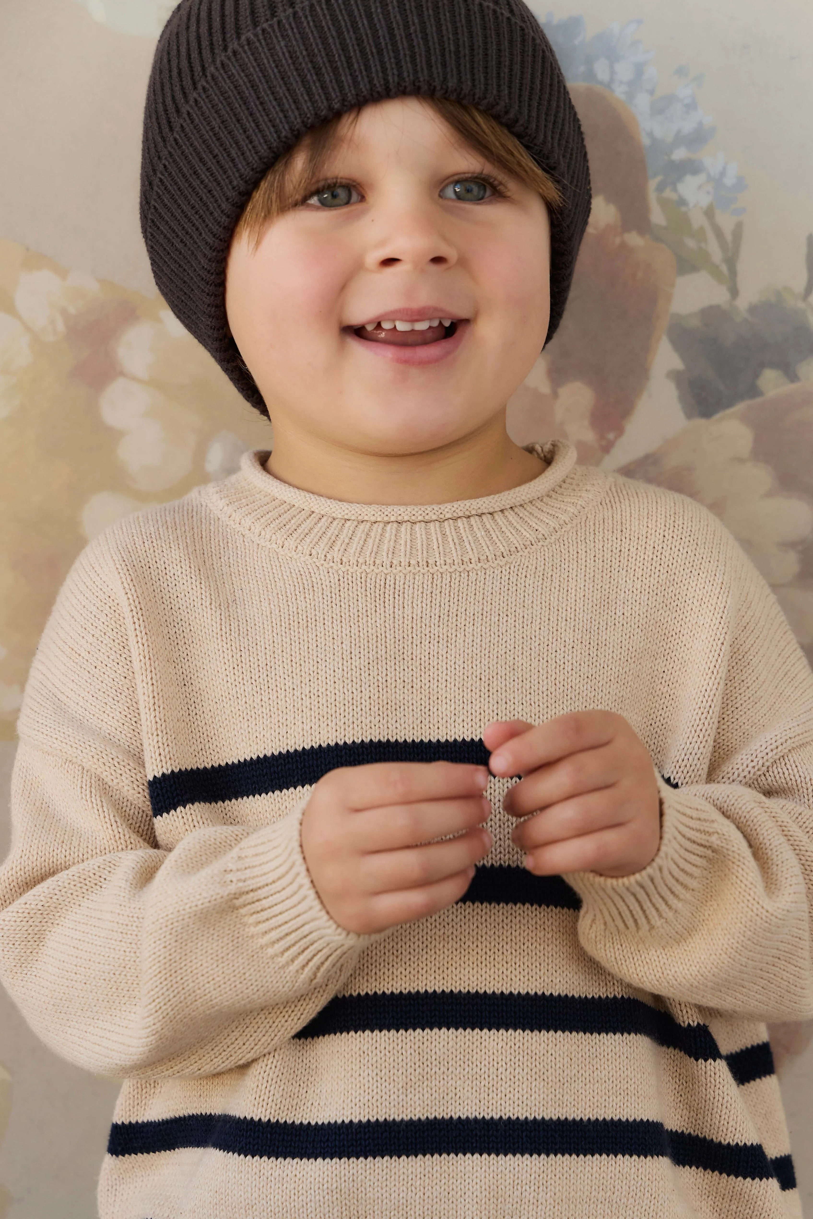 Jackson Knitted Jumper - Jackson Stripe | Jamie Kay