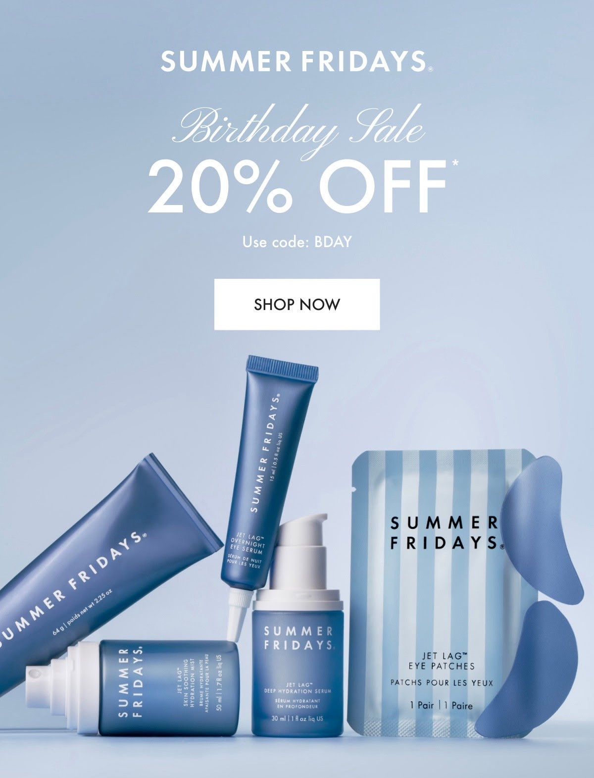The Summer Fridays Birthday sale is here!!🎂🧁🍰

Skincare • moisturizer • smooth skin • 20% off • 

#LTKmorningroutine #LTKselfcare #LTKBeauty