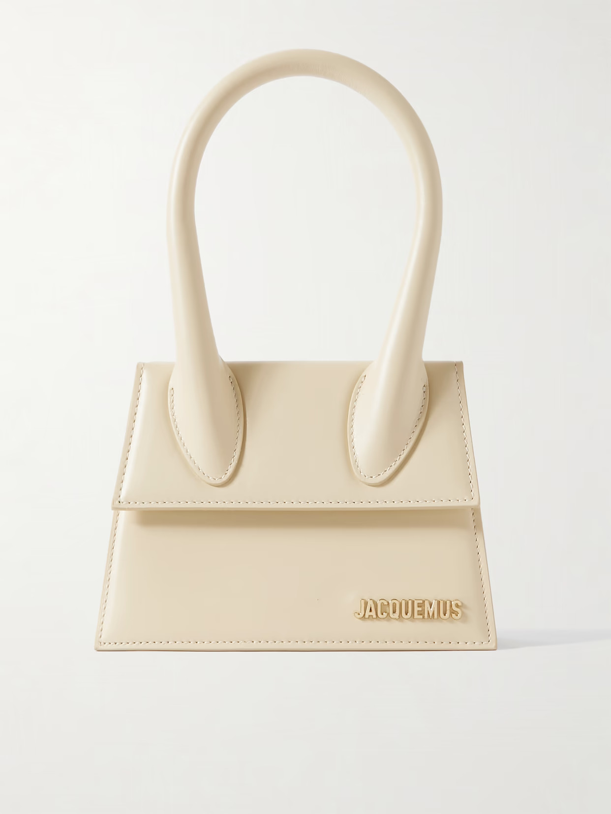 Jacquemus - Le Chiquito Moyen Mini Leather Tote - Ivory | NET-A-PORTER (UK & EU)