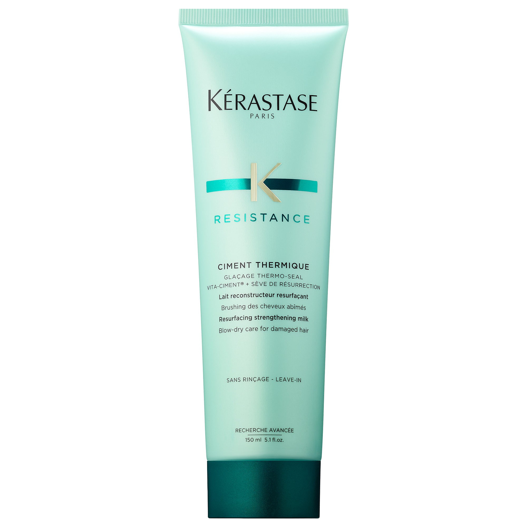 Kérastase Resistance Heat Protectant Leave-In Styling Cream for Damaged Hair 5.1 oz/ 150 mL | Sephora (US)