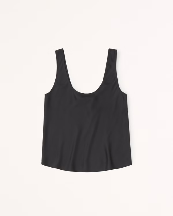 Women's Satin Scoopneck Cami | Women's New Arrivals | Abercrombie.com | Abercrombie & Fitch (US)