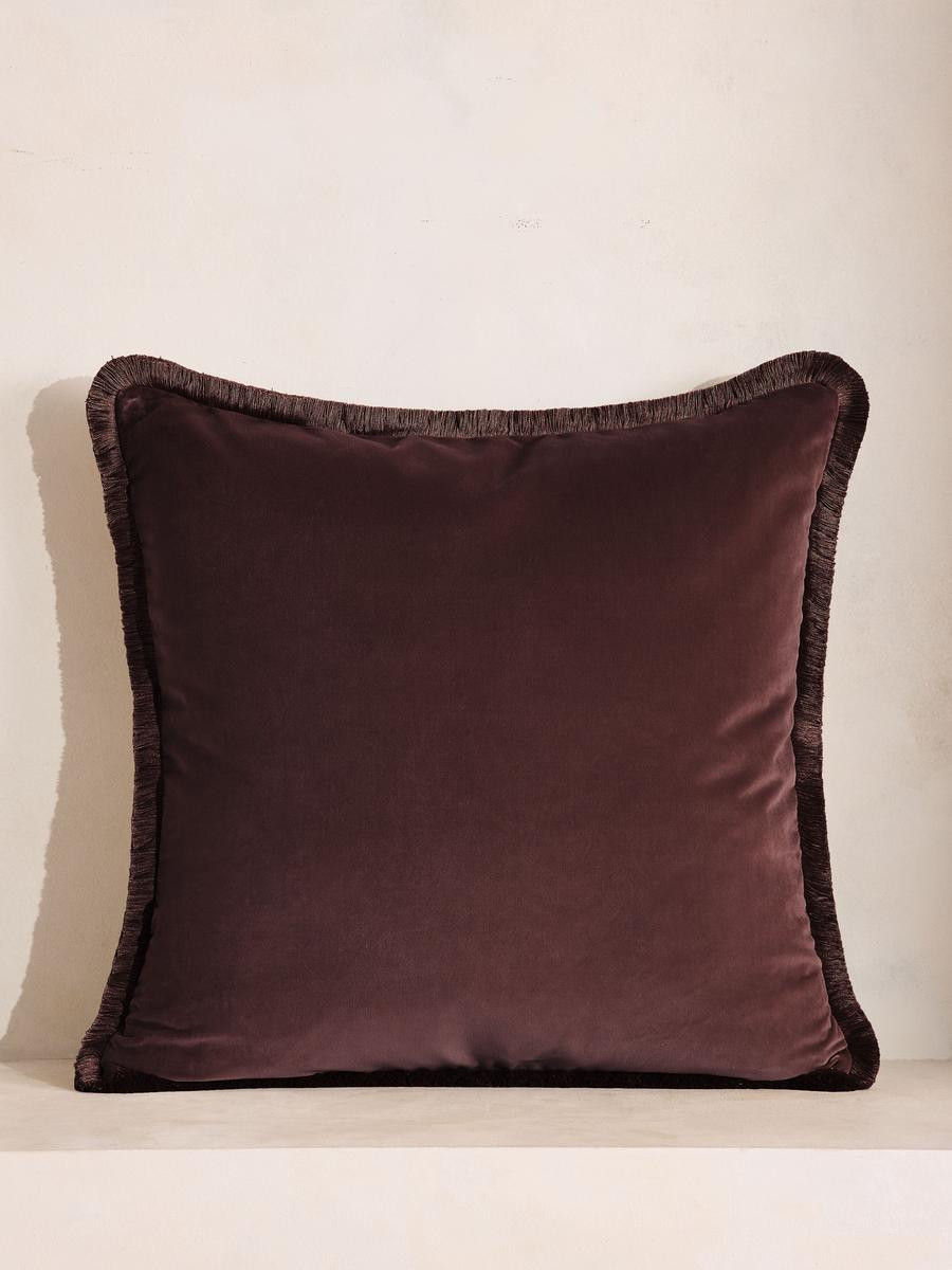 Margeaux Large Square Cushion, Aubergine, US | Soho Home Ltd