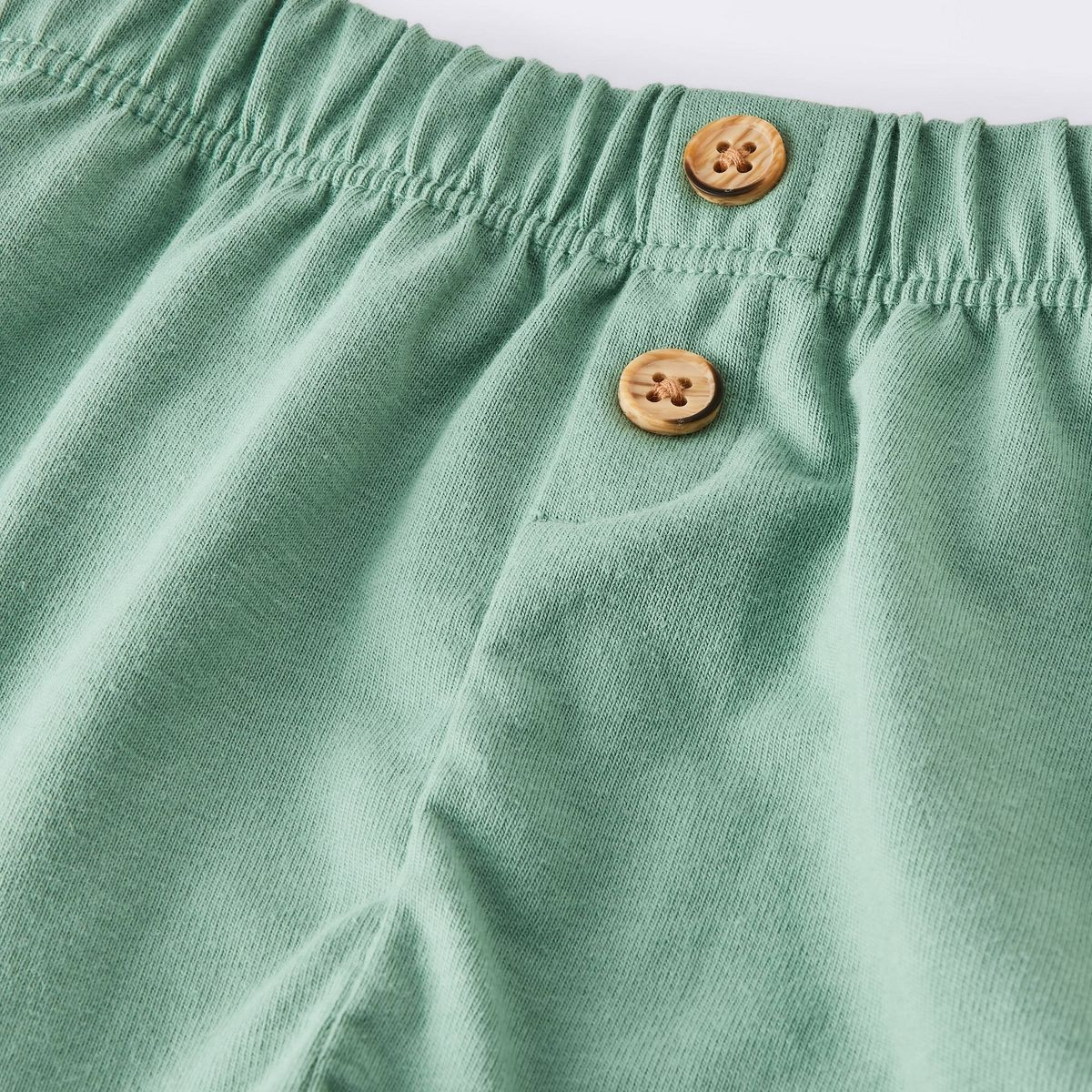 Baby Boys' 2pc Striped Raglan T-Shirt and Shorts Set - Cloud Island™ Green 3-6M | Target