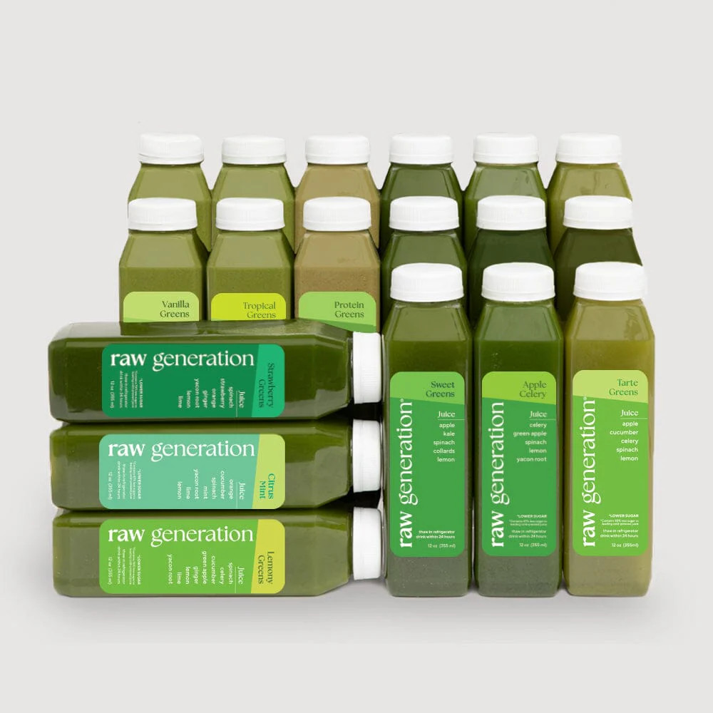 Green Routine® - Daily Detox Cold-Pressed Green Juices | Raw Generation (US)