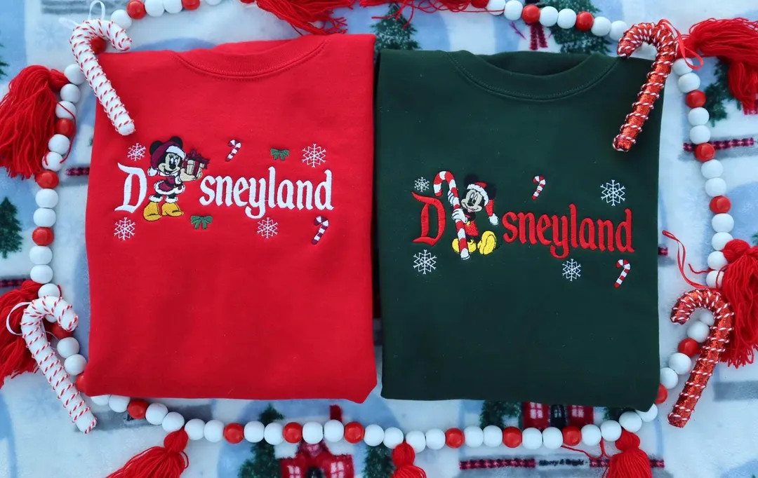 Disneyland Christmas Sweater, Mickey and Friend Christmas Disney sweatshirt, mickey and friends C... | Etsy (US)