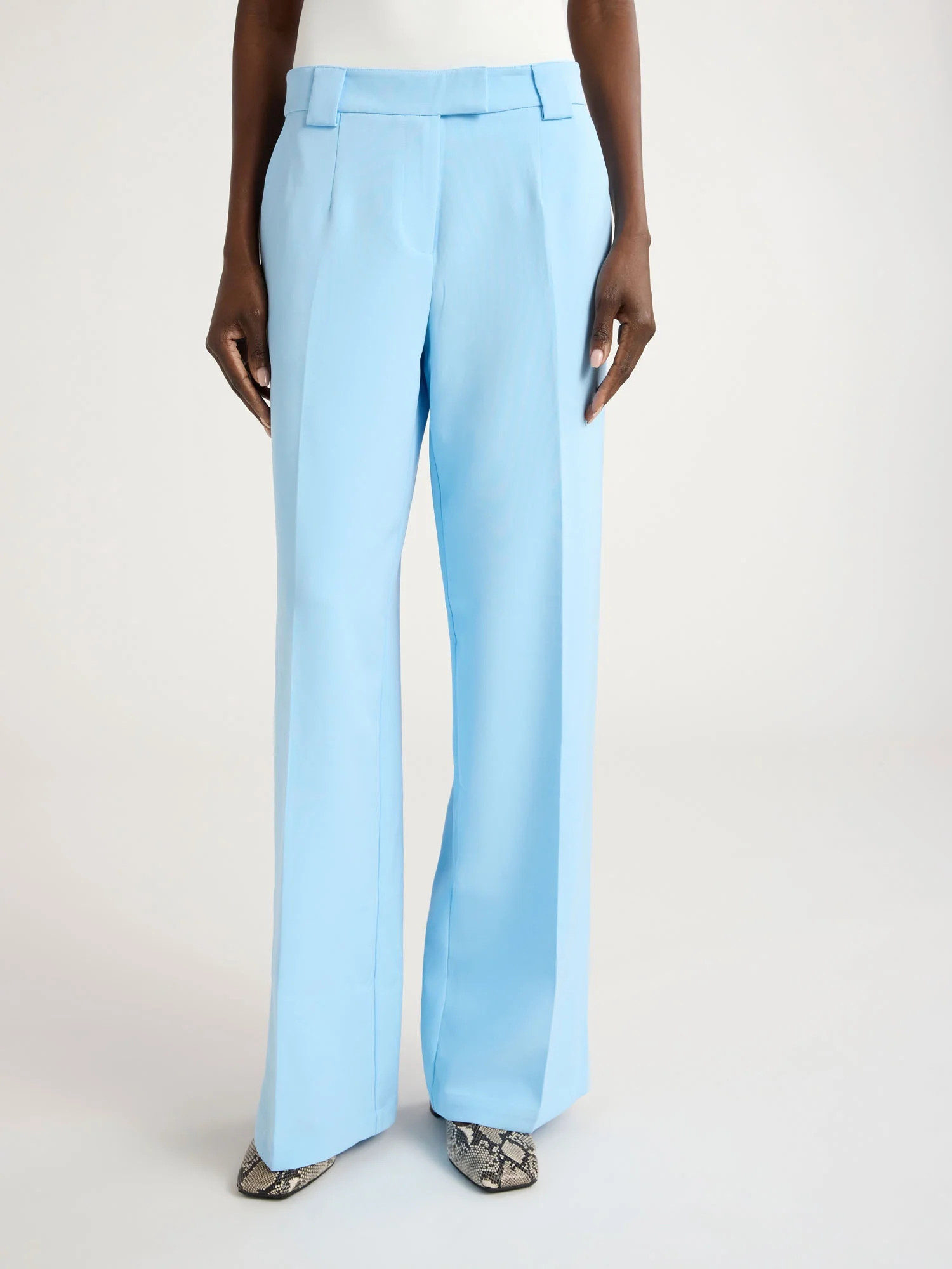 Scoop Women’s and Women's Plus Ultimate Crepe Wide Leg Trousers, 32.5" Inseam, Sizes 0-28W | Walmart (US)