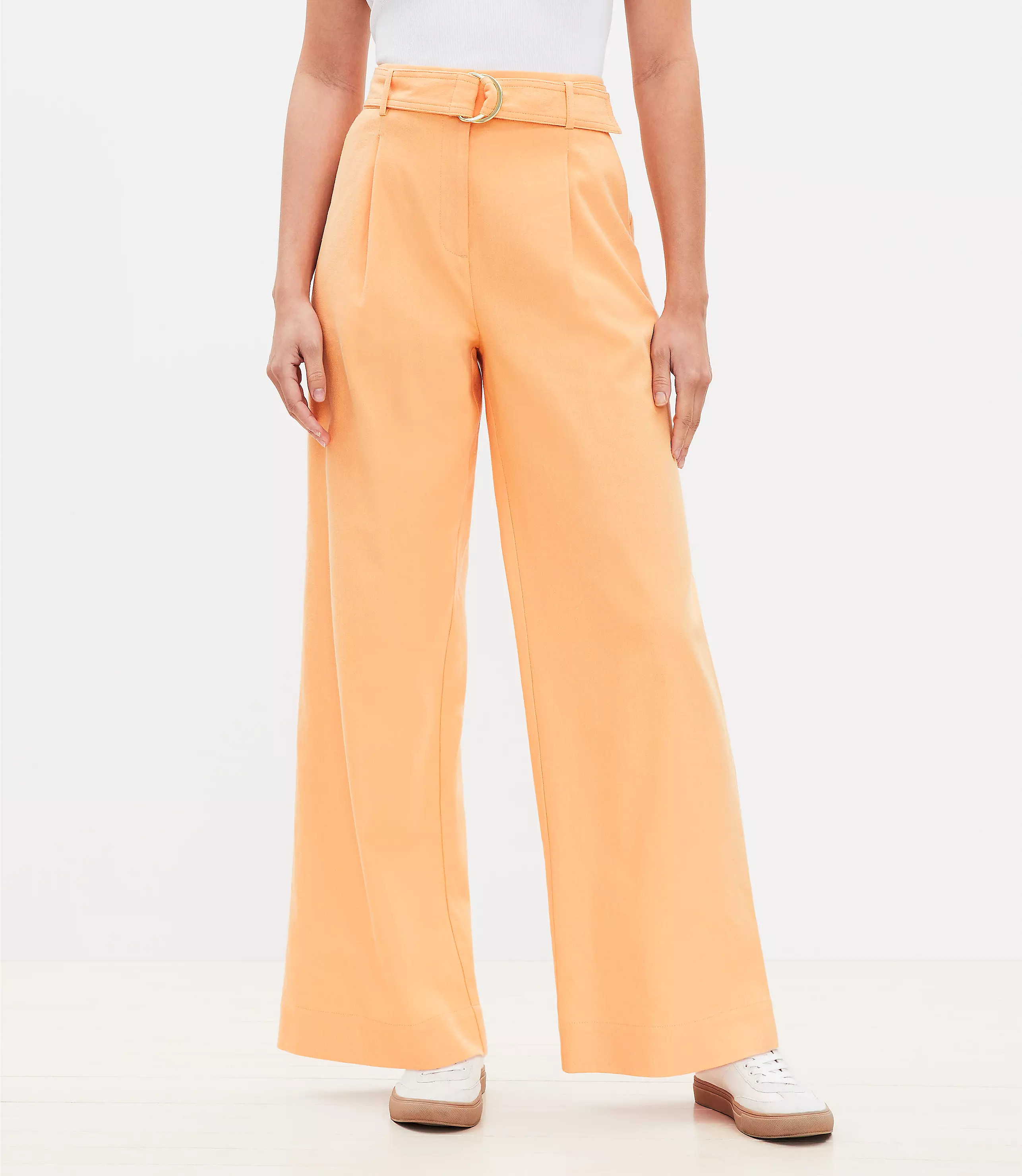 Belted Peyton Trouser Pants | LOFT