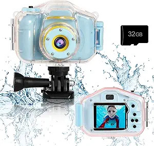 Amazon.com: Agoigo Kids Waterproof Camera - Children Underwater HD Video Digital Camcorder, Porta... | Amazon (US)