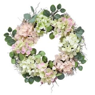 24" Pink Hydrangea Wreath by Ashland® | Michaels Stores