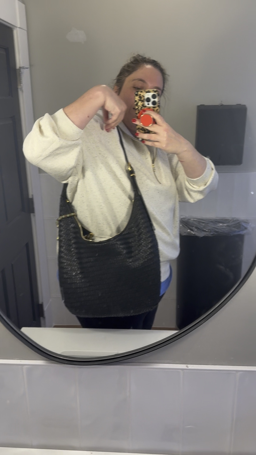 Had to take a video in the bathroom because This @madewell bag is SO good. It woven leather and actually big enough to hold a big planner and my 13" laptop. If you're looking for a cute work bag or a bag that can hold a lot and isn't just a tote- this is it. And the strap is adjustable and doesn't fall off shoulder. This is the black, but also comes in brown. It's not included in promos, but you can get $15 off  $75 with code 15-OFF-75PLUS and $10 off $76 with code 10-OFF-75DOLLARS. 




#LTKGiftGuide #LTKItBag