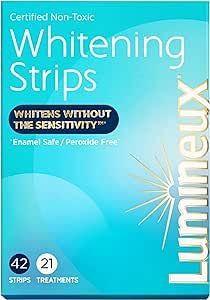 Lumineux Teeth Whitening Strips 21 Treatments – Peroxide Free - Enamel Safe for Whiter Teeth - ... | Amazon (US)