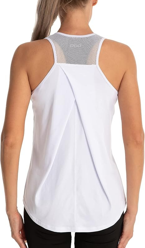 Aeuui Womens Workout Tops for Women Racerback Tank Tops Mesh Yoga Shirts Athletic Running Tank To... | Amazon (US)