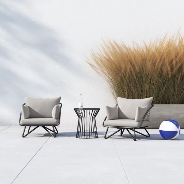 Teddi 2 - Person Patio Conversation Sets with Cushions | Wayfair North America