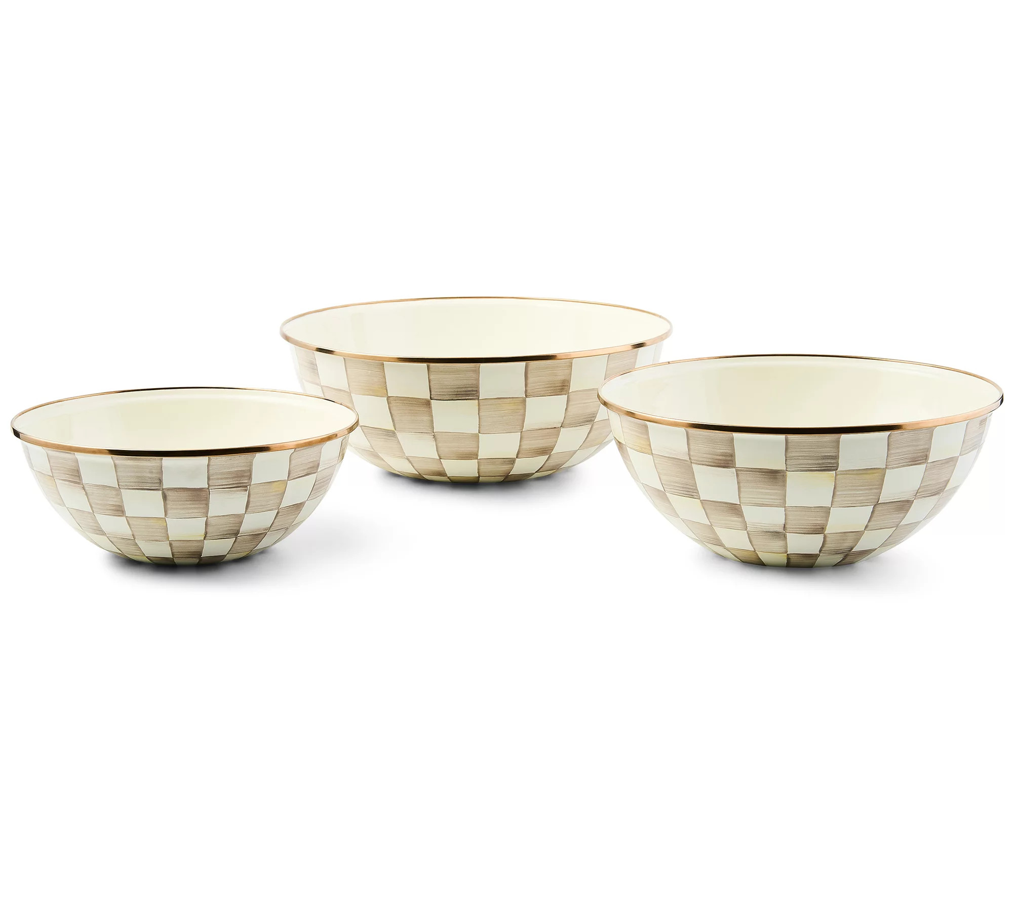 Mackenzie Childs Set of 3 Mixing Bowls | QVC