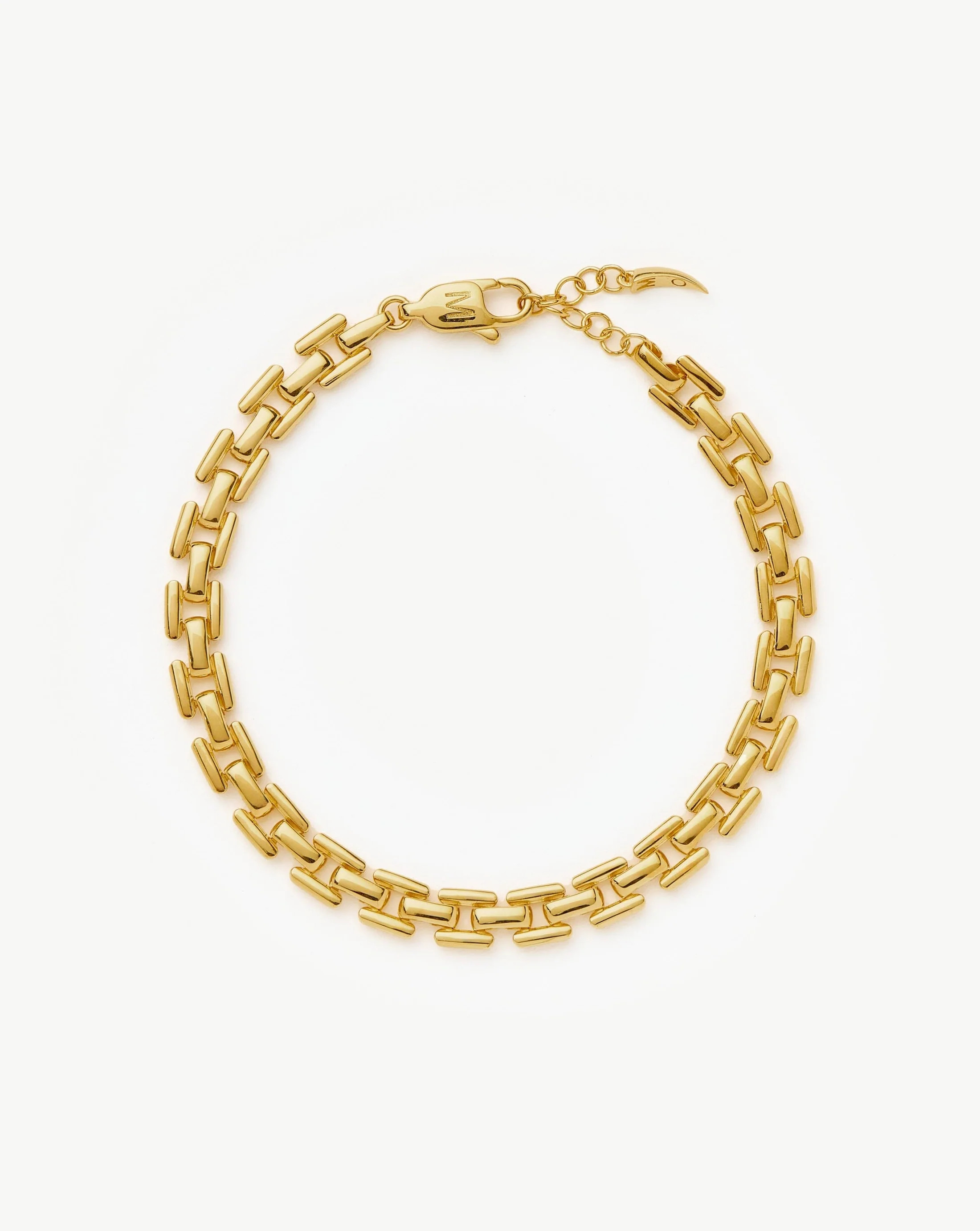 Timepiece Link Chain Bracelet | 18ct Gold Plated Bracelets | Missoma UK